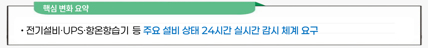 전산실 주요 설비 실시간 감시 제어 체계 설명 이미지